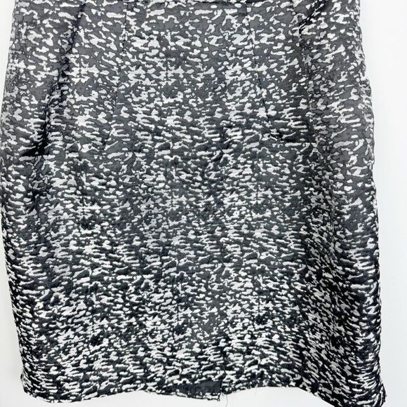 ASOS | NEW Silver & Black Cutout Back V-Neck Mini Dress Women’s Size 12 - Picture 4 of 9